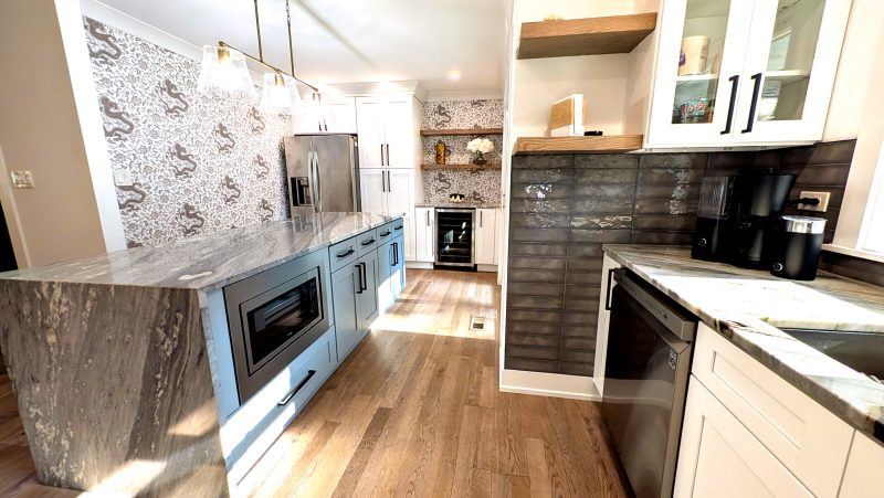Kitchen counters and cabinetry at The Ann St. Ranch